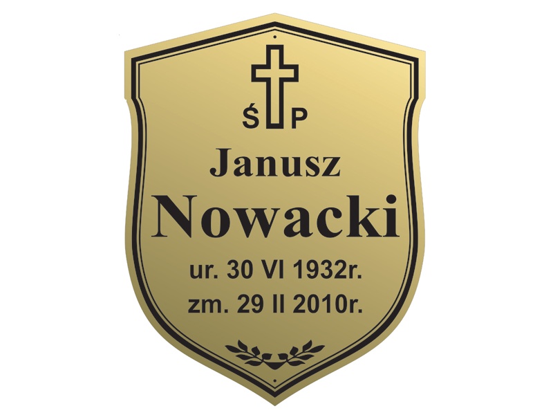 Tabliczki aluminiowe Elizjum Warszawa